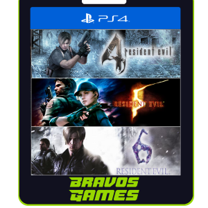 Pacote Triplo Resident Evil – Ps4 – Digital