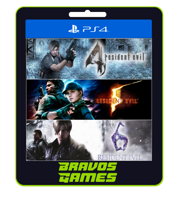 Pacote Triplo Resident Evil – Ps4 – Digital