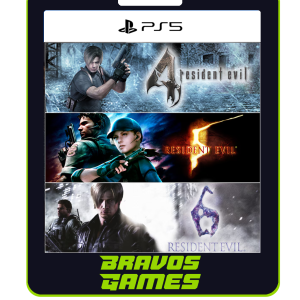 Pacote Triplo Resident Evil – Ps5 – Digital