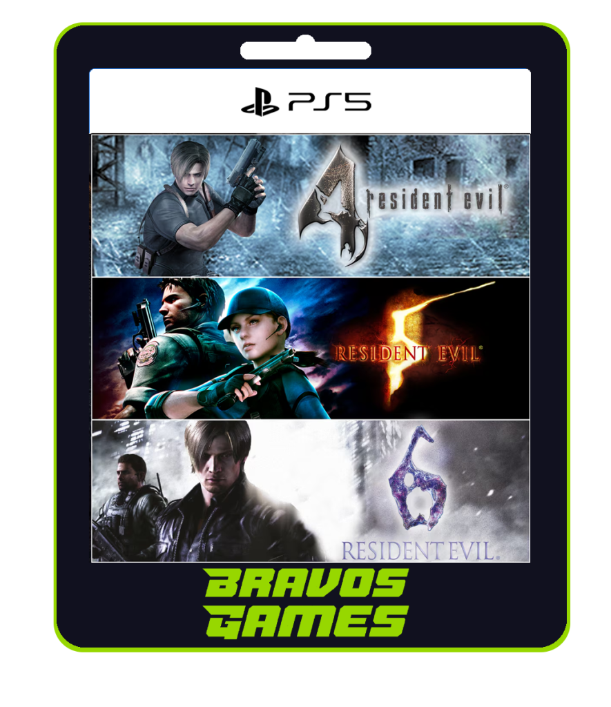 Pacote Triplo Resident Evil – Ps5 – Digital