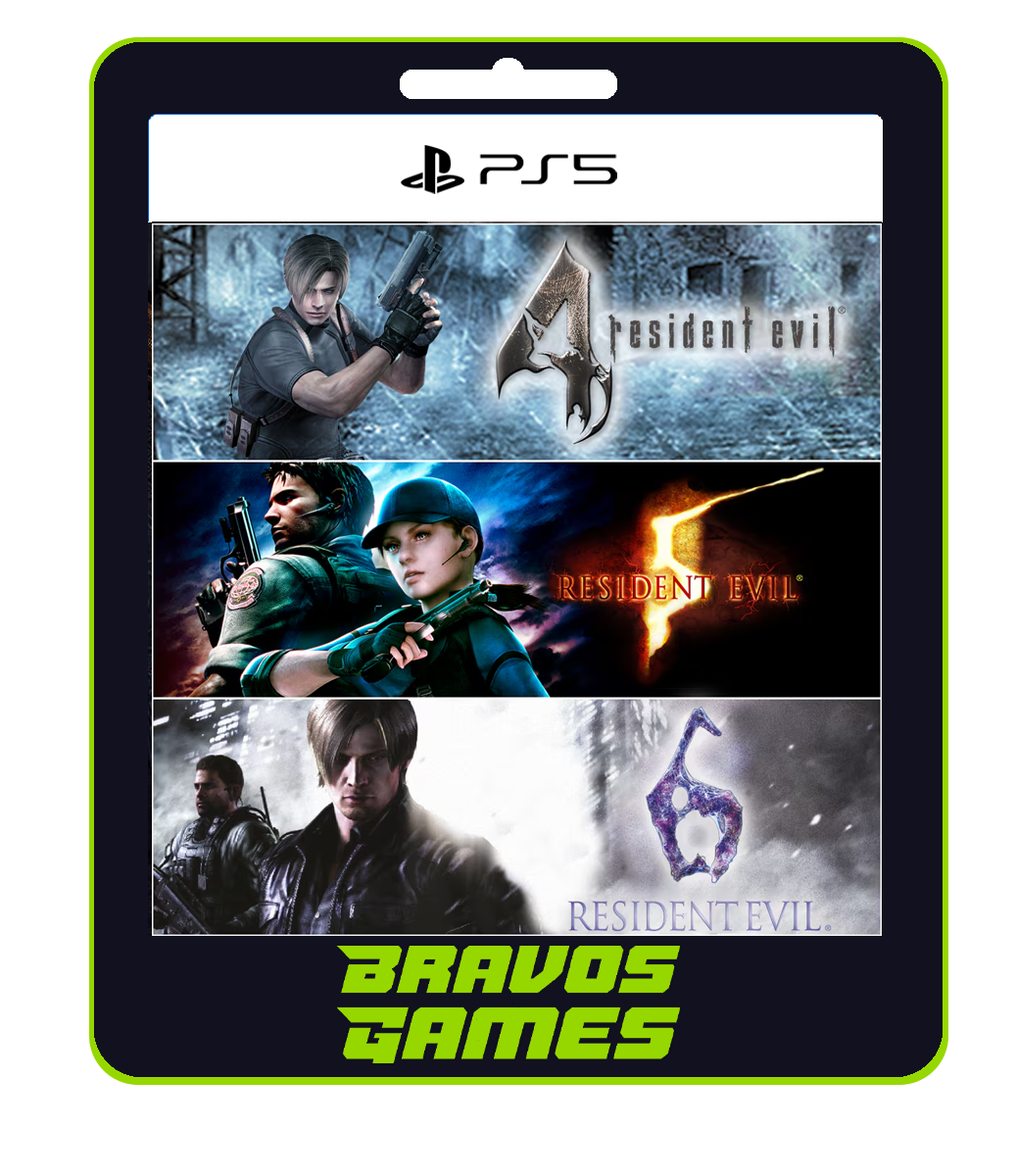 Pacote Triplo Resident Evil – Ps5 – Digital